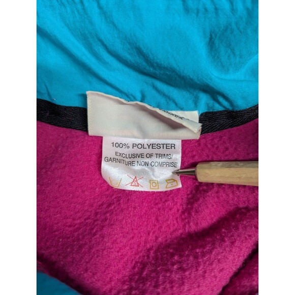 VTG‎ Canada Lake Louise The Shirt Company Fleece Snap Pullover Pink Women's L - Picture 9 of 10